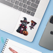 コスチュームドピットブルハロウィーン シール (ノートパソコンとiPhone)