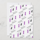 コスチュームハローウィンパーティスパイダードードル 招待状 (裏面)