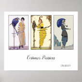 コスチュームパリジャンファッションプレート ポスター (正面)