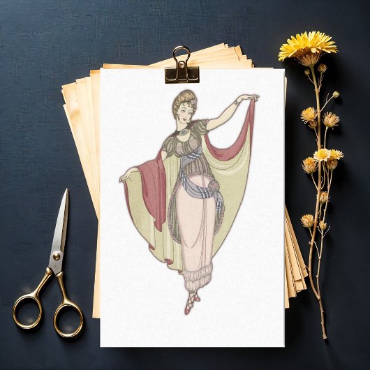 コスチュームパリジャン – ダンスドレス、デコパージュ 薄葉紙