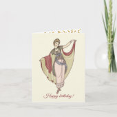 コスチュームパリジャン – ダンスドレス、誕生日 カード (正面)