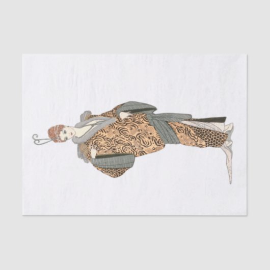 コスチュームパリジャン – Manteau du soir, Decopage 薄葉紙 (正面)