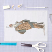 コスチュームパリジャン – Manteau du soir, Decopage 薄葉紙 (クラフト)