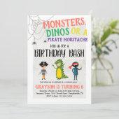 コスチュームパーティーハロウィーン誕生日招待状 招待状 (スタンド正面)