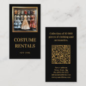 コスチュームレンタルハウスマスターテーラークラシックブラック 名刺 (正面/裏面)