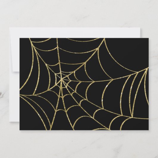 コスチューム不気味とカクテルアダルトハロウィーン 招待状 (裏面)