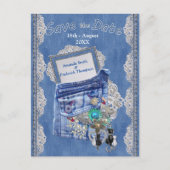 コスチューム付きデニムジュエリーとレース 案内ポストカード (正面)