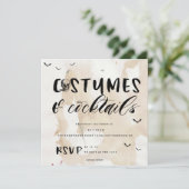 コスチューム及びカクテルハローウィンパーティ招待状 招待状 (スタンド正面)