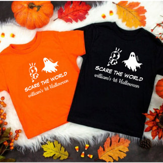 コスチューム1stハロウィンカボチャおもしろいベビー ベビーTシャツ