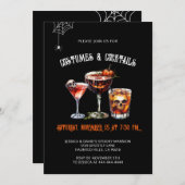 コスチューム&カクテルエレガントハローウィンパーティ 招待状 (正面/裏面)