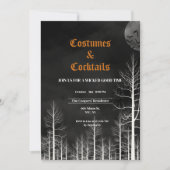 コスチューム&カクテルダークウッズハローウィンパーティ 招待状 (正面)