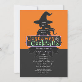 コスチューム&カクテルハロウィンドクアップウィッチ 招待状