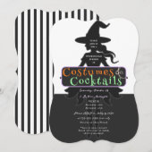 コスチューム&カクテルハロウィンドクアップウィッチ 招待状 (正面/裏面)