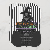 コスチューム&カクテルハロウィンドクアップウィッチ 招待状 (正面/裏面)