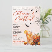 コスチューム&カクテルハローウィンパーティ招待状 招待状 (スタンド正面)