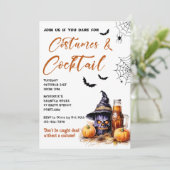 コスチューム&カクテルハローウィンパーティ招待状 招待状 (スタンド正面)