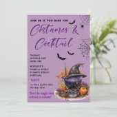 コスチューム&カクテルハローウィンパーティ招待状 招待状 (スタンド正面)