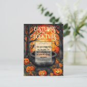 コスチューム&カクテルハローウィンパーティ水彩 インビテーションポストカード (スタンド正面)