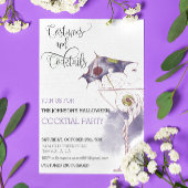 コスチューム&カクテルハローウィンパーティ水彩 招待状