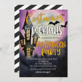 コスチューム&カクテルハローウィンパーティ 招待状 (正面/裏面)