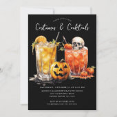 コスチューム&カクテルハローウィンパーティ 招待状 (正面)