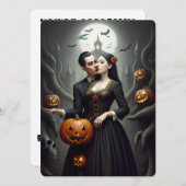 コスチューム&カルドンハローウィンパーティ 招待状 (正面/裏面)