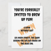 コスチューム&カルドンハローウィンパーティ 招待状 (裏面)