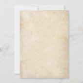 コスチューム&コクテールヴィンテージスケルトンのハロウィーン 招待状 (裏面)