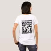 コストが高く、困難で、トークバックのおもしろい引用文 Tシャツ (裏面フル)