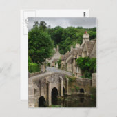 コストウォールズタウンキャッスルコンベポストカード ポストカード (正面/裏面)