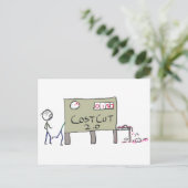 コスト削減 ポストカード (スタンド正面)