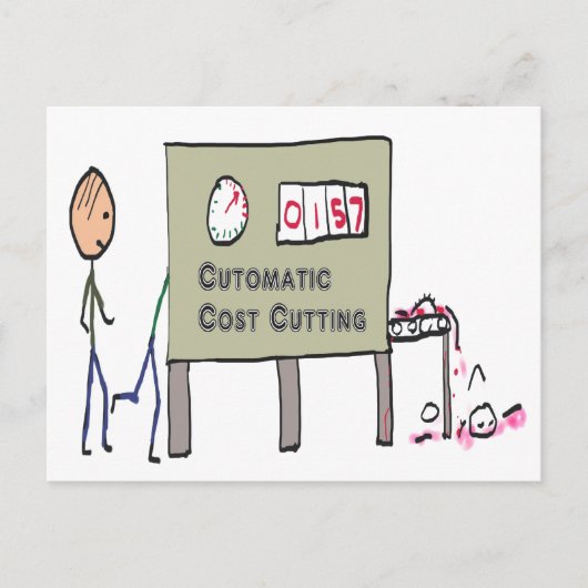 コスト削減 ポストカード (正面)