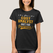 コスト・アナリスト Tシャツ (正面)