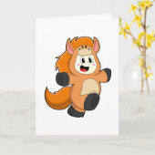 コスプレの馬 カード (黄色い花)