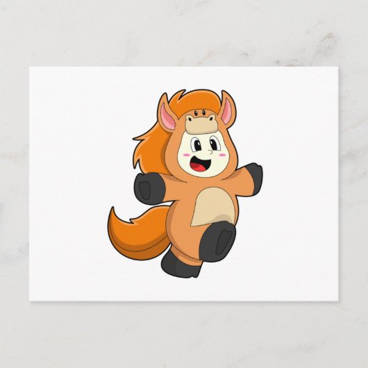 コスプレの馬 ポストカード (正面)