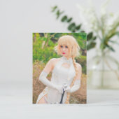 コスプレアニメアかわいらしジア美しい写真はがき ポストカード (スタンド正面)