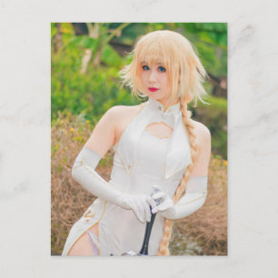 コスプレアニメアかわいらしジア美しい写真はがき ポストカード