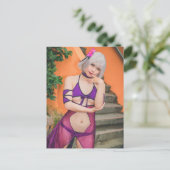 コスプレアニメアジアかわいらし美しい写真 ポストカード (スタンド正面)