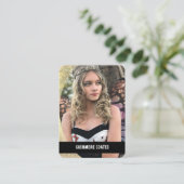 コスプレキャラクターカスタムトレーディングカード | QRコードW 名刺 (スタンド正面)