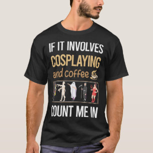 コスプレコもしスプレイヤーのコーヒーコスプレが含まれる Tシャツ