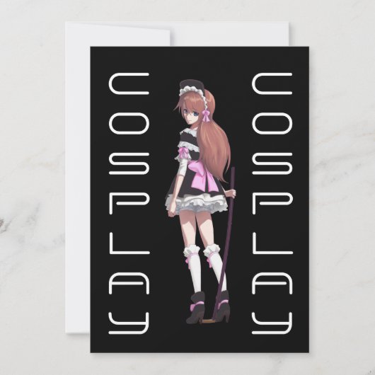 コスプレパーティの招待状 招待状 (正面)