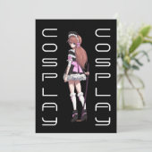 コスプレパーティの招待状 招待状 (スタンド正面)