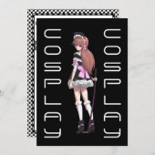 コスプレパーティの招待状 招待状 (正面/裏面)