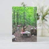 コスプレ不機嫌ハッターブックおもしろい犬フォトカード サンキューカード (スタンド正面)