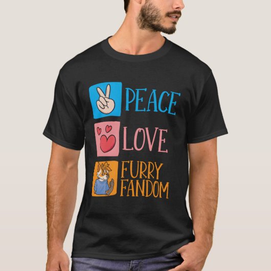 コスプレ彼はFursona Furry Fandom Tシャツ (正面)