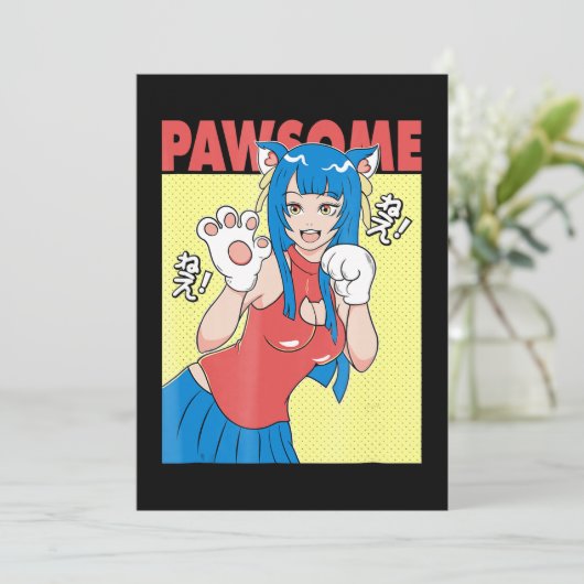 コスプレ |アニメガールカワイトワイフネココスプレギフト 招待状 (スタンド正面)