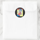 コスプレ |アニメ女の子かわいい和風ねこコスプレ ラウンドシール (バッグ)