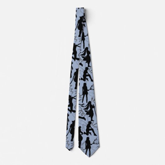 コスプレAnime actions pattern.w L Blue BG ネクタイ (裏面)