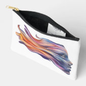 コスミックカラーの女性プロフィール化粧品バッグ アクセサリーポーチ (見開き)