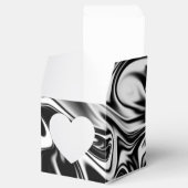 「コスミックスワール：黒と白の大理石のエレガンス フェイバーボックス (オープン)